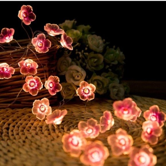 Japanese Cherry Blossom LED Night Light Room Decor - Picture 4 of 6